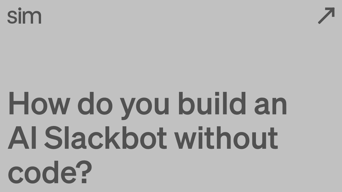 How do you build an AI Slackbot without code?